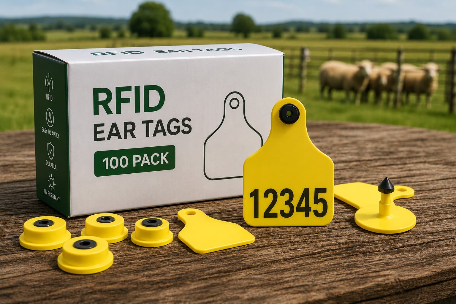 RFID Ear Tags (100 Pack)